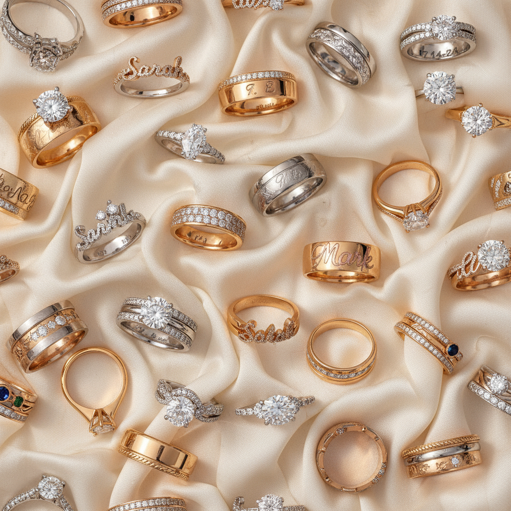 Personalized Wedding / Engagement Rings Banner