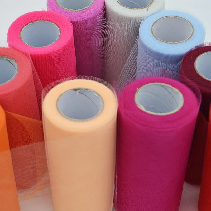 Tulle Roll – 25 Yards x 6 Inch Tissue Fabric Spool for Weddings, Baby Showers & Party Decor