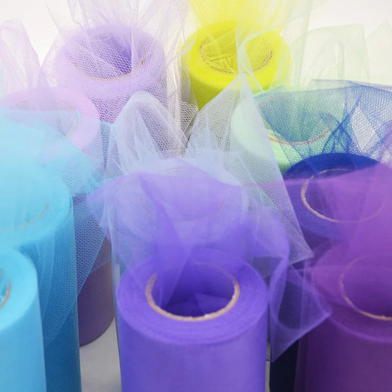 Tulle Roll – 25 Yards x 6 Inch Tissue Fabric Spool for Weddings, Baby Showers & Party Decor