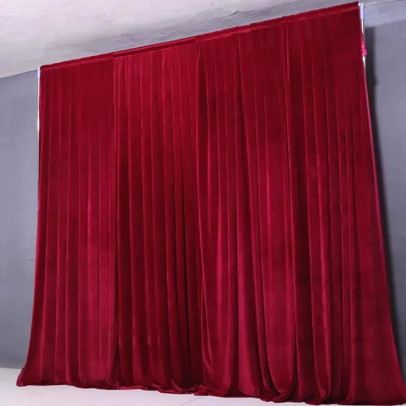 Velvet Backdrop Curtain – Wrinkle-Free, 11 Colors & 6 Sizes