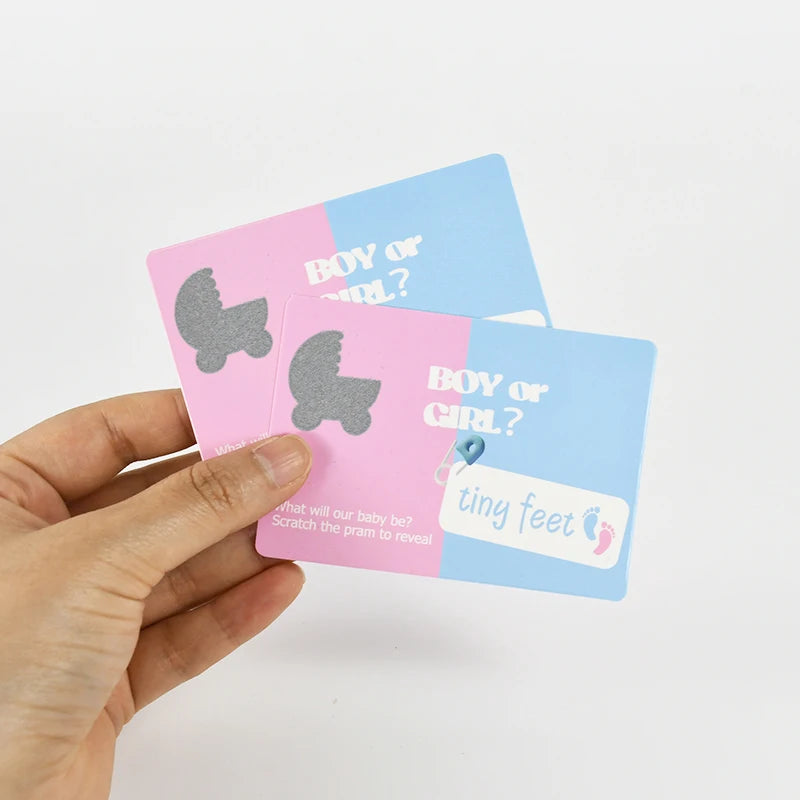 Gender Reveal Scratch Off Cards – Boy or Girl Party Game
