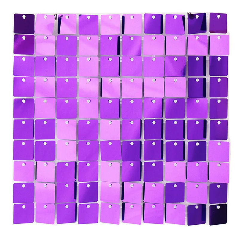 Glitter Sequin Backdrop Wall Panels – 30+ Colors, 6–30 Pcs