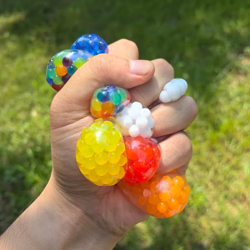 Squeeze Grape Stress Relief Balls – Sensory Toy for Kids, Party Favors & Pinata Fillers (5, 10 & 20 Pack)