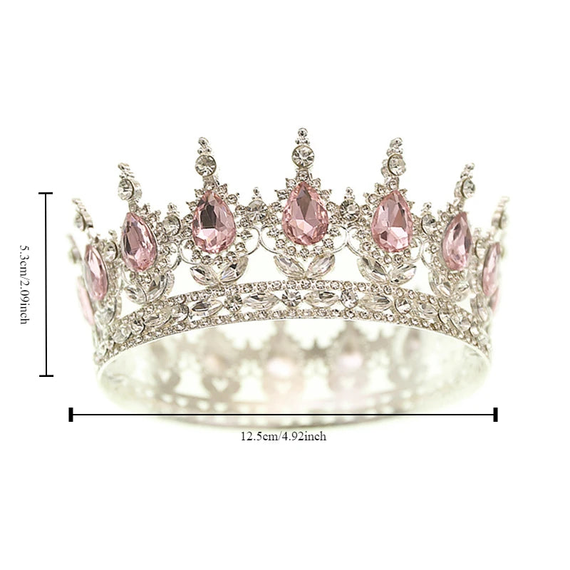 Crystal Crown Cake Topper – 7 Colors