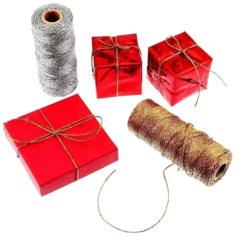 Gold & Silver Metallic Cord – Gift Wrapping & DIY Craft String