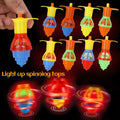 LED Light-Up Spinning Tops – 5, 10 or 20 Pcs Glow Gyro Toys for Kids Party Favors & Gifts