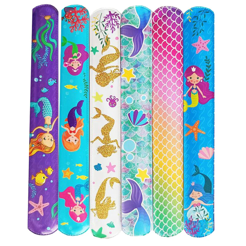 Mermaid Snap Bracelets – 12-Piece Party Favor Set