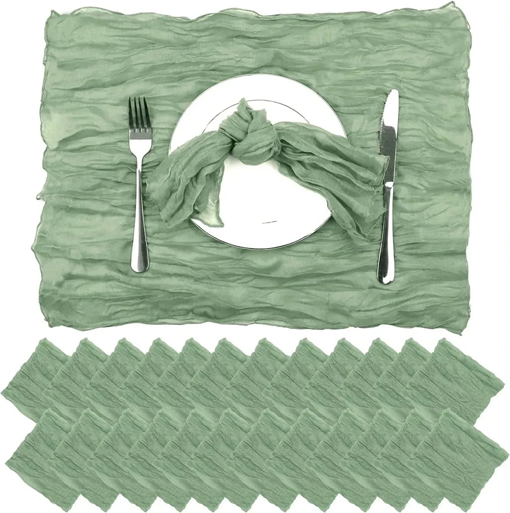 Cheesecloth Gauze Table Runner – Boho Wedding & Party Decor