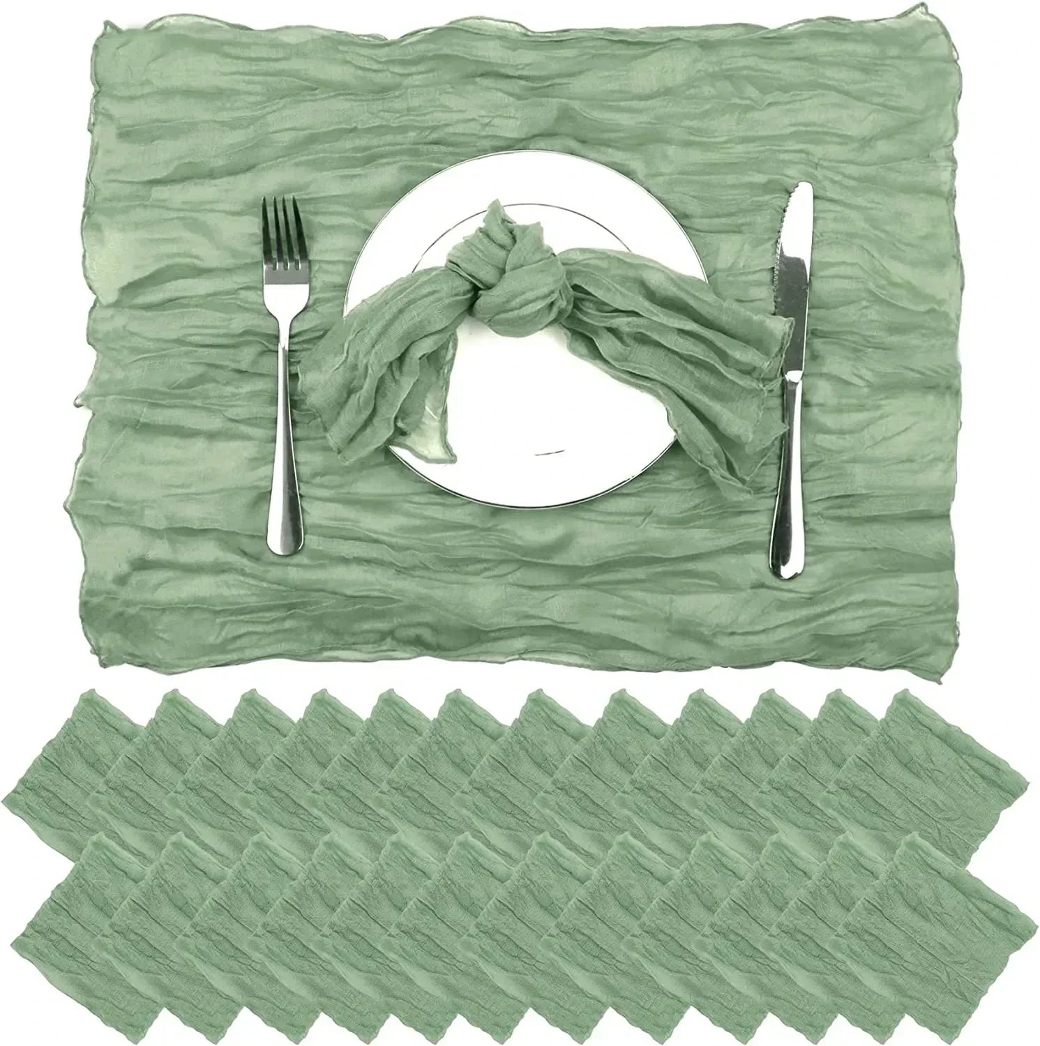 Cheesecloth Gauze Table Runner – Boho Wedding & Party Decor