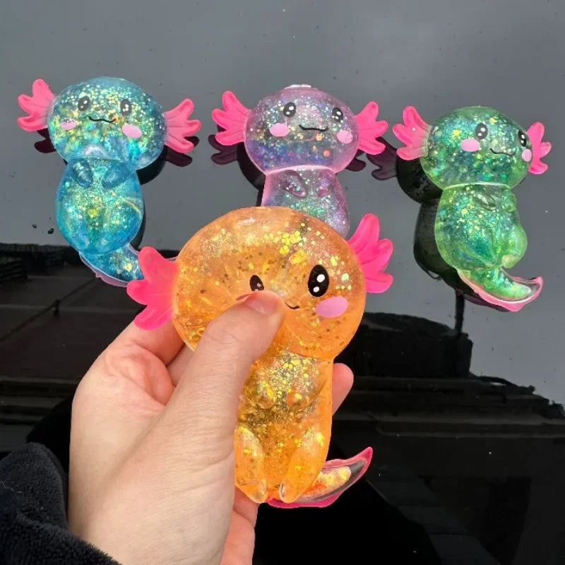 Colorful Axolotl Squishy Fidget Toy