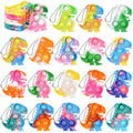 Dinosaur Pop Keychains – Kids Party Favors & Fidget Toys