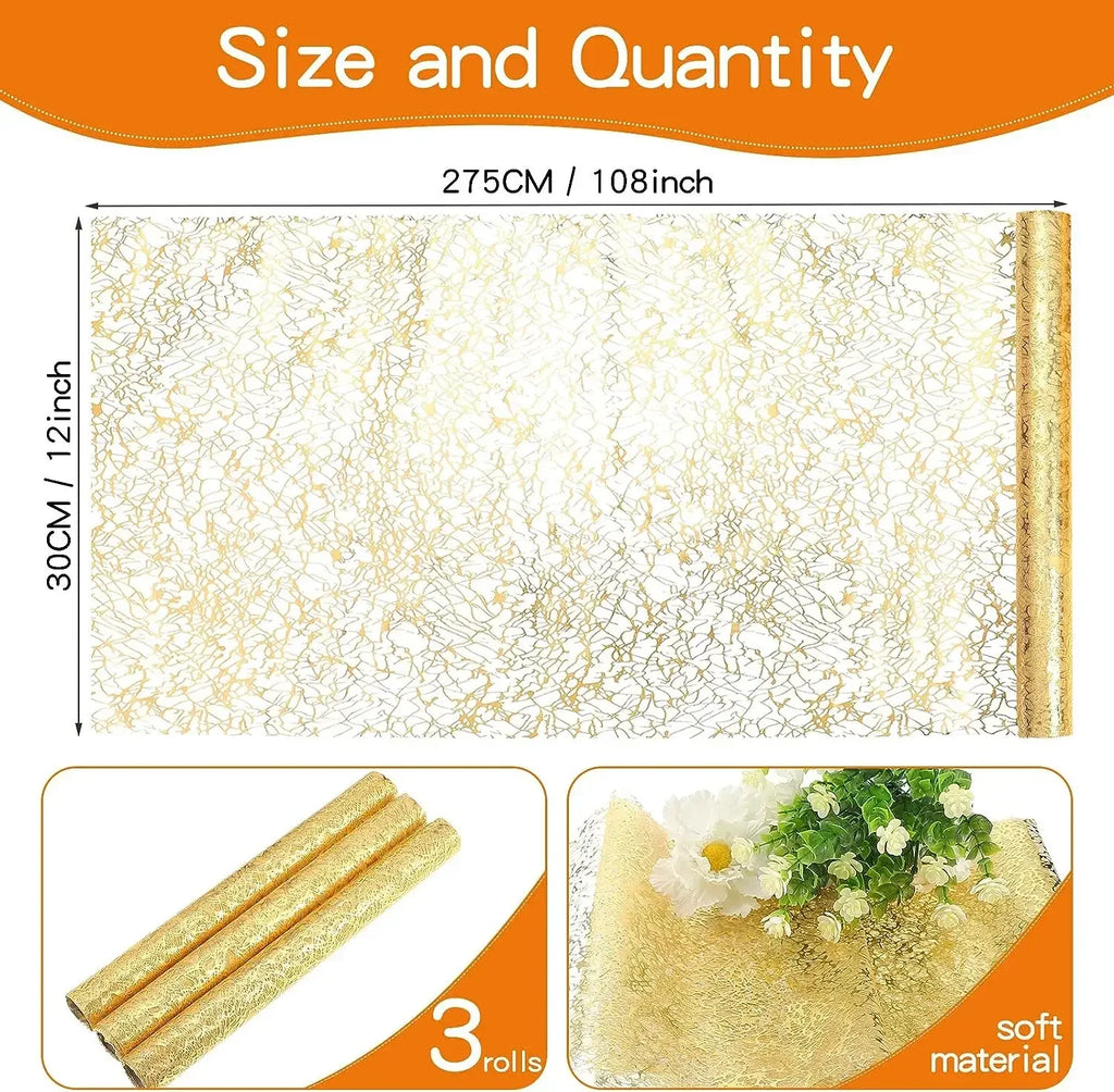 Glitter Metallic Table Runner – Gold & Rose Gold