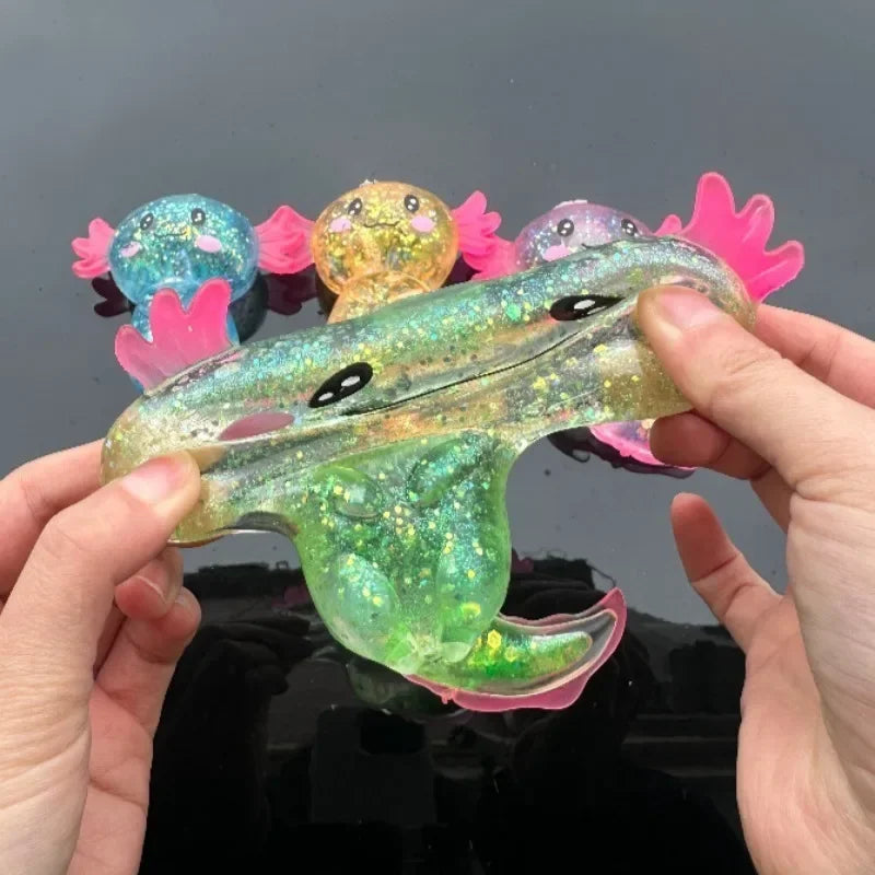 Colorful Axolotl Squishy Fidget Toy