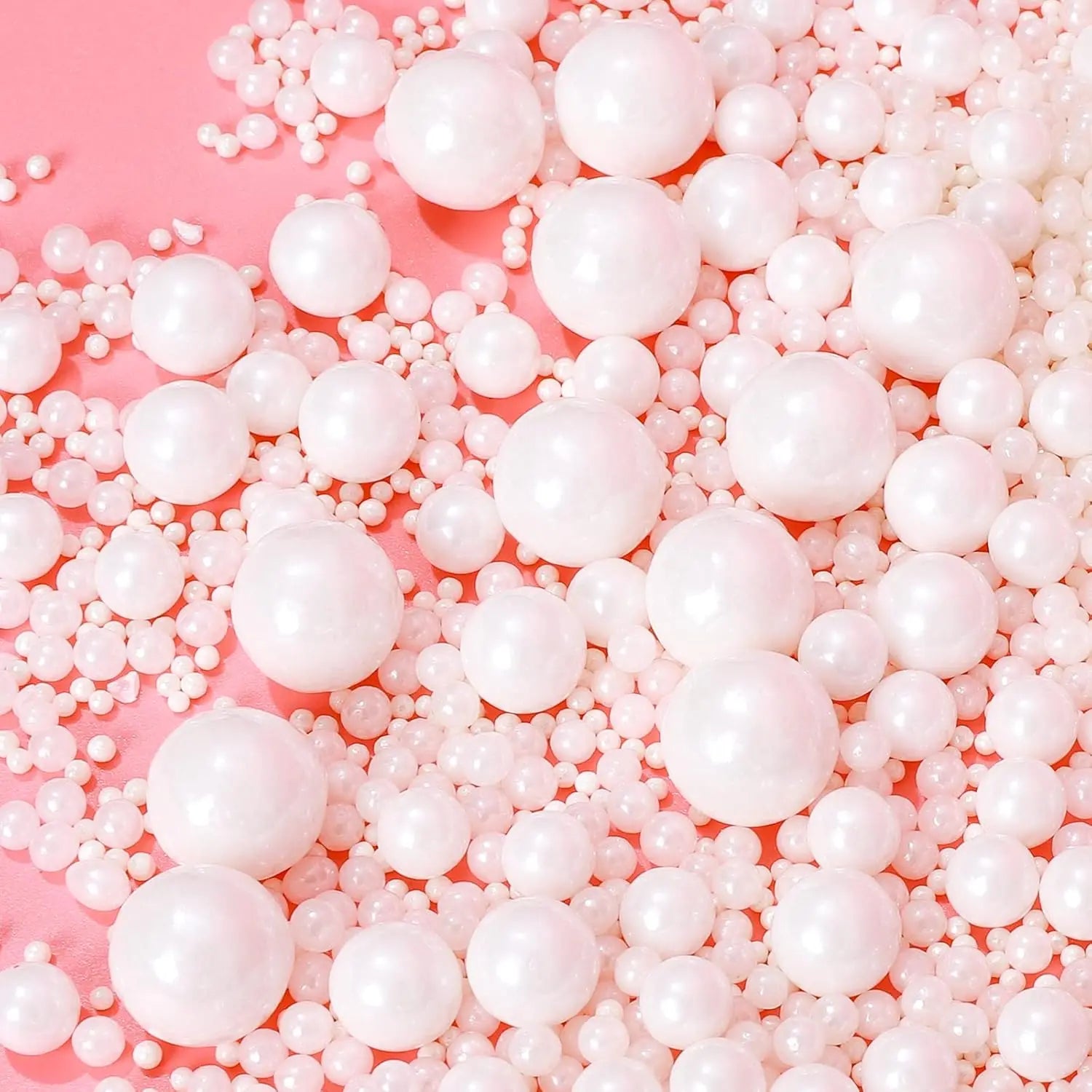 Pearl Sugar Sprinkles – 130g Mixed-Size Cake & Cupcake Decorating Beads