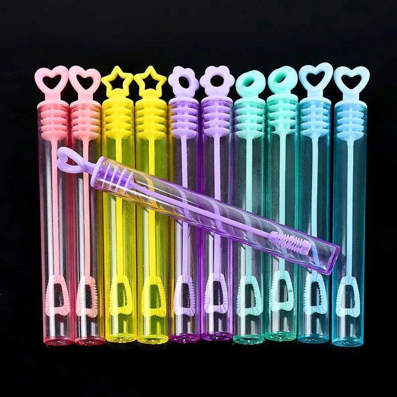 Colorful Bubble Wand Soap Bottles – Party Favors for Kids (10/20/30/50pcs)