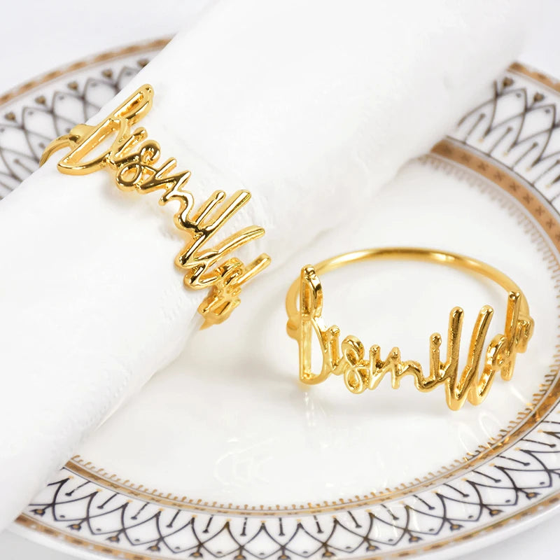 Bismillah Napkin Rings – Eid & Wedding Table Decor