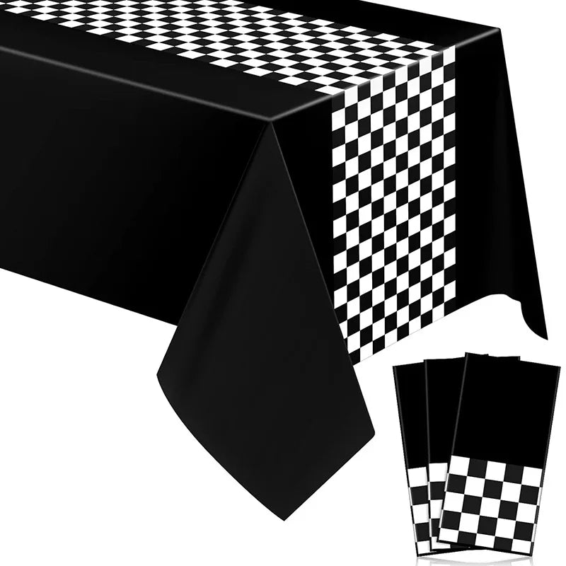 Race Car Party Supplies – Checkered Flag Tableware & Decor
