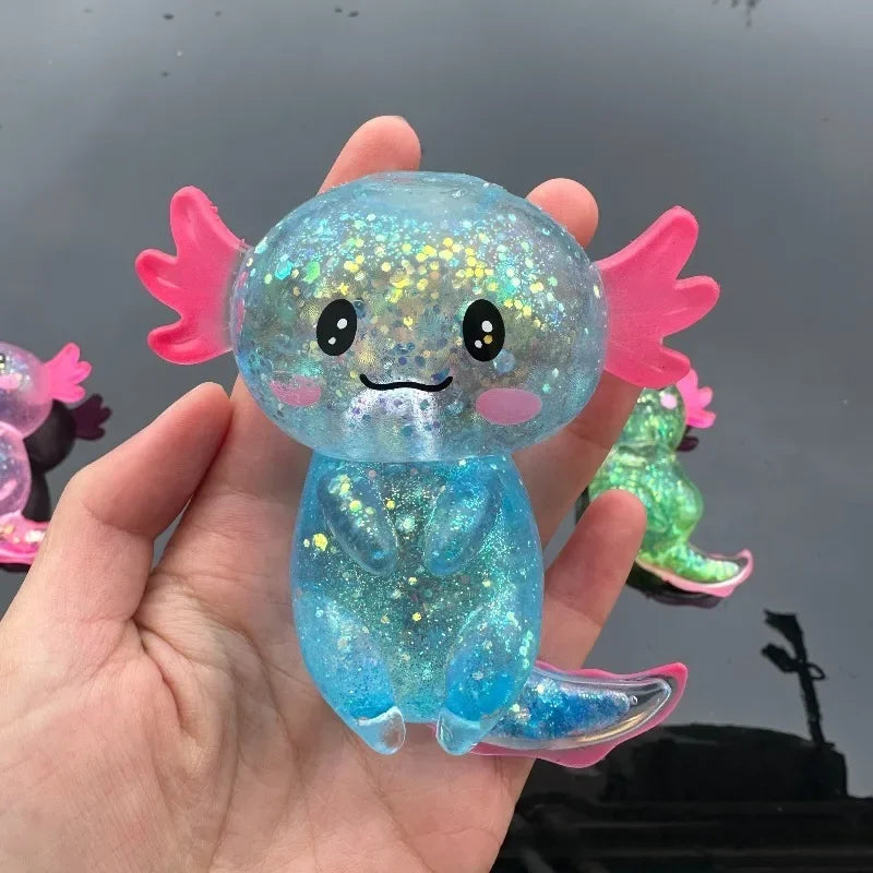 Colorful Axolotl Squishy Fidget Toy
