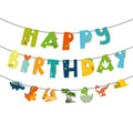 Dinosaur Birthday Party Decorations – Dino Banners, Balloons & Number Sets for Kids