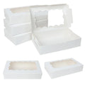 Gift Boxes with Window – Kraft Paper Treat Boxes for Birthdays, Weddings & Baby Showers (5, 10 or 20 Pcs)