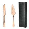 Engraved Cake Knife & Server Set – Stainless Steel with Gift Box