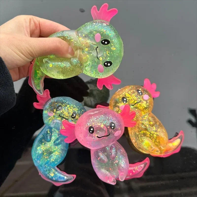 Colorful Axolotl Squishy Fidget Toy