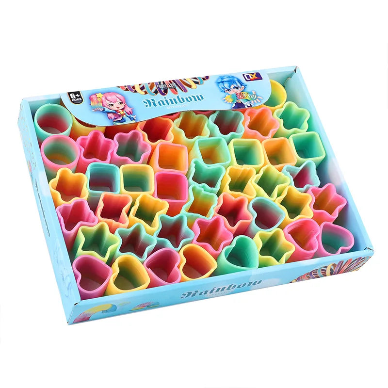 Rainbow Magic Spring Toys – 12 or 24 Pcs Mini Slinky Party Favors for Kids