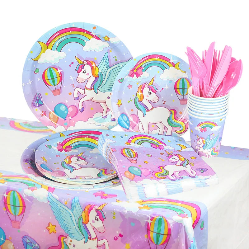 Unicorn Party Balloons & Supplies – Foil Balloons, Number Balloons, Tableware & Decorations