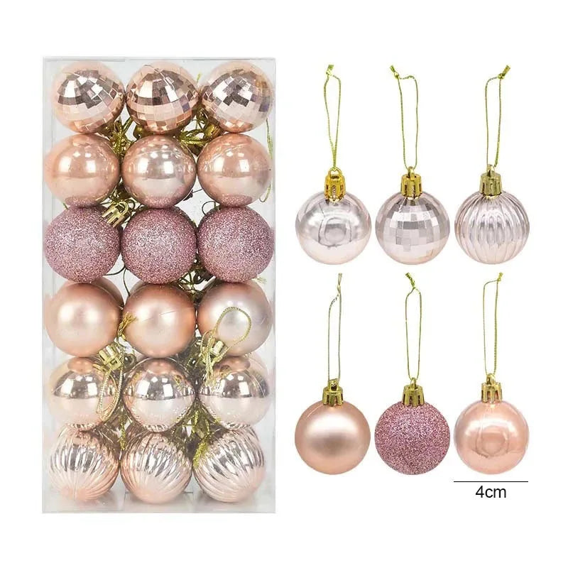 Christmas Ball Ornaments – 6 or 24 or 36 Pcs Shatterproof Hanging Tree Baubles for Xmas & New Year Decor
