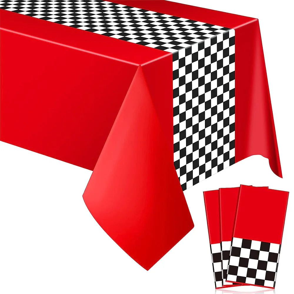 Race Car Party Supplies – Checkered Flag Tableware & Decor