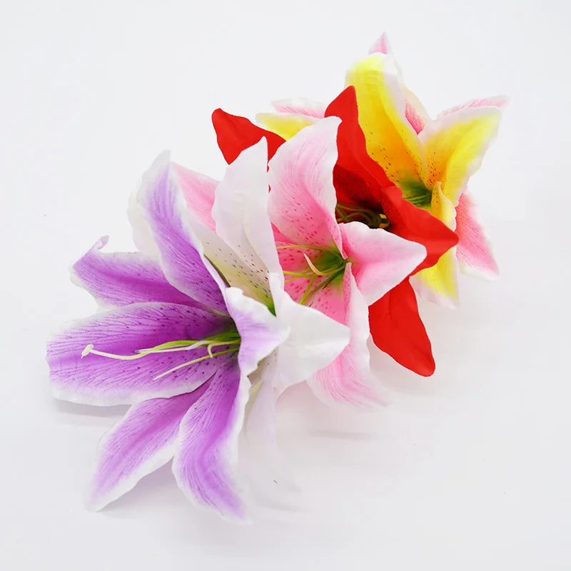 Silk Lily Artificial Flower Heads – DIY Wedding & Party Decor