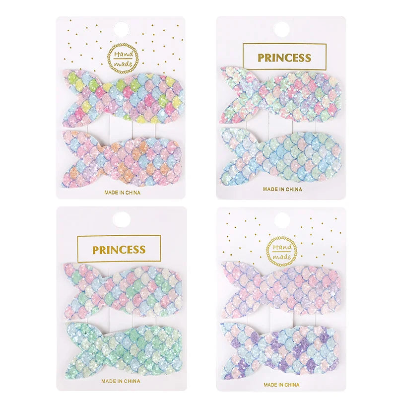 Mermaid Hair Clips for Girls – 8-Piece Set