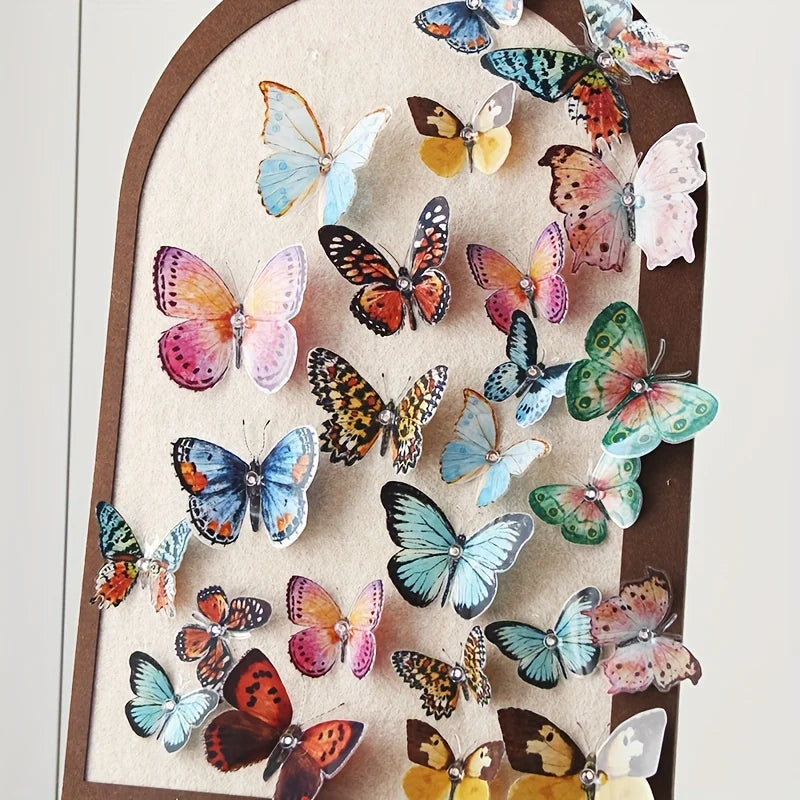 3D Butterfly Decorations – 36 Pcs Watercolor Wall Decor