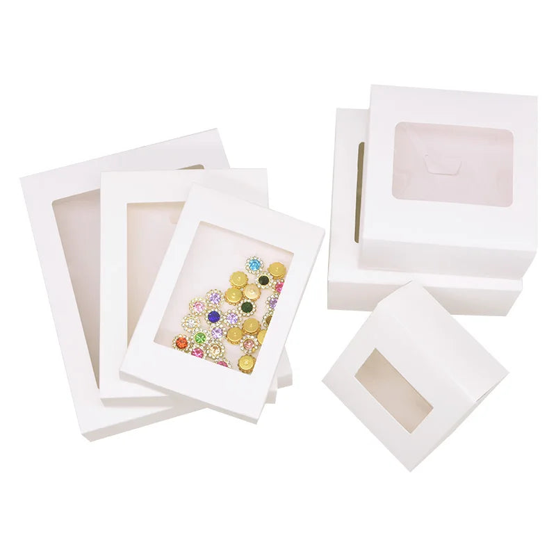 Kraft Paper Gift Boxes with Window – Party & Wedding Favor Packaging