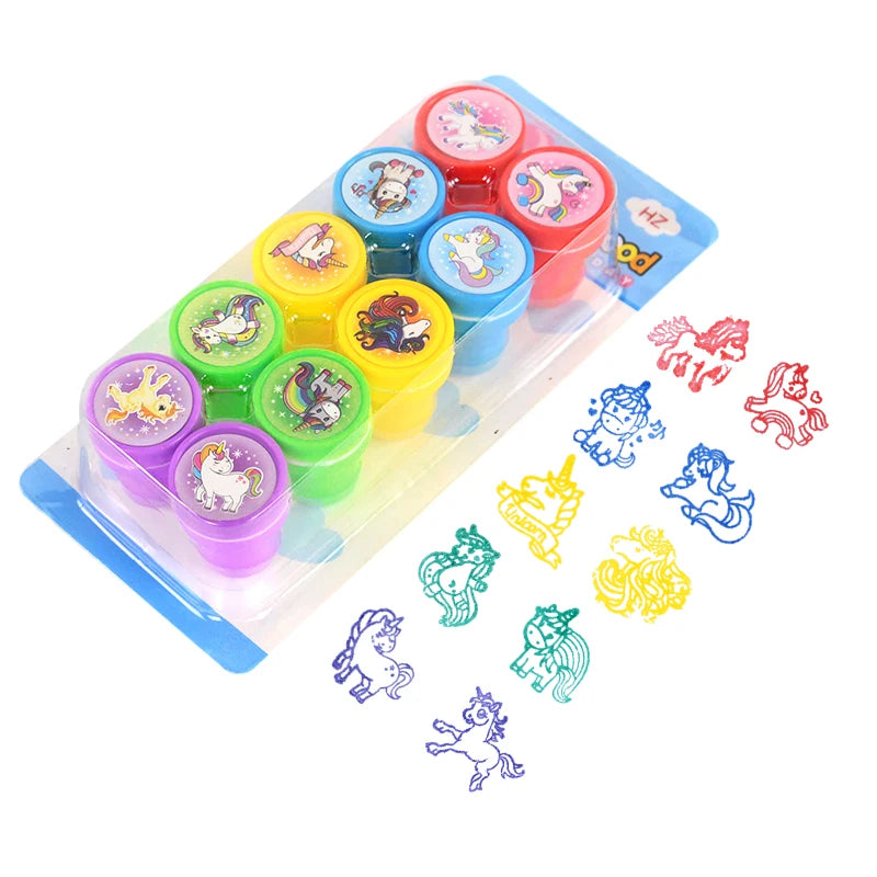 Self-Ink Animal Stamps for Kids – Party Favors & Goody Bag Fillers (10 Pack)