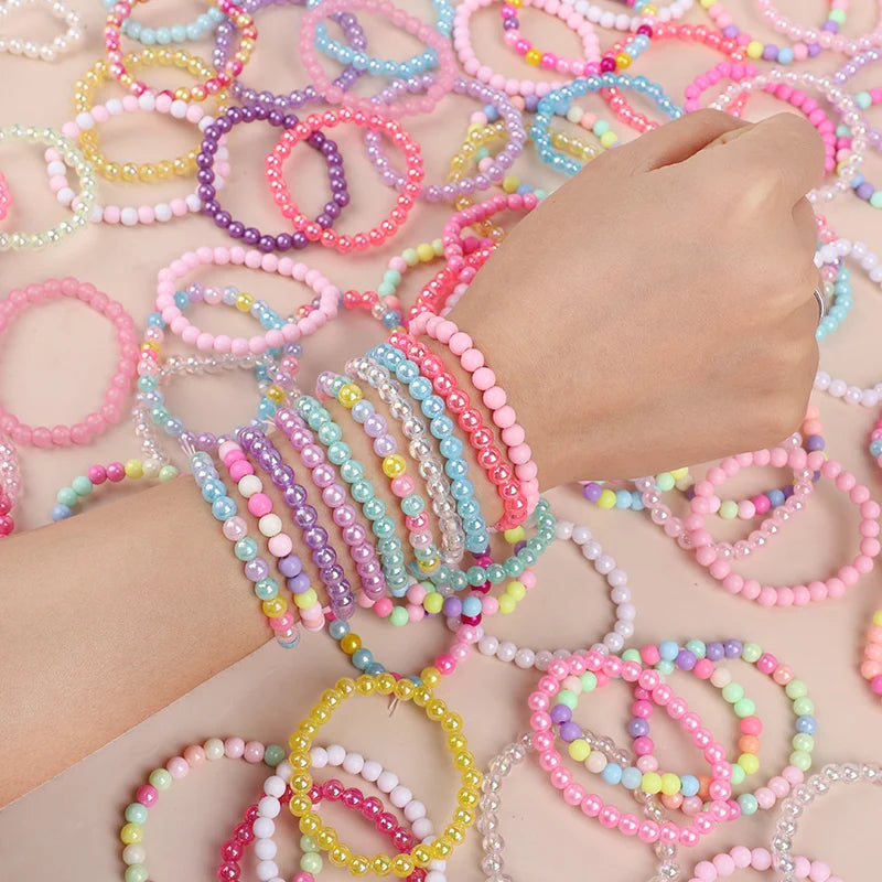 Colorful Beads Bracelets for Kids – 10 to 50 Pcs Party Favors, Pinata Fillers & Baby Shower Gifts