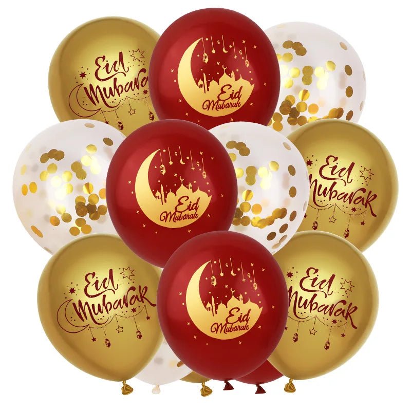Eid Mubarak Balloons – Ramadan & Islamic Festival Party Decor