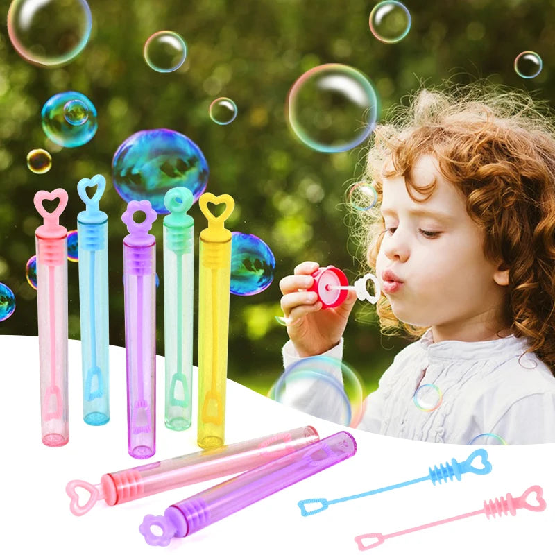 Colorful Bubble Wand Soap Bottles – Party Favors for Kids (10/20/30/50pcs)