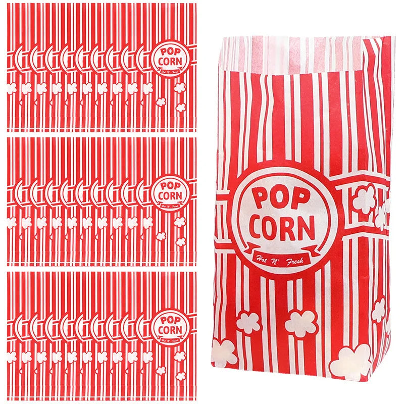 Paper Popcorn Bags – Party & Movie Night Snack Bags
