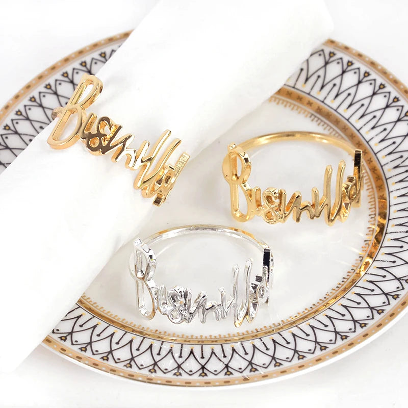 Bismillah Napkin Rings – Eid & Wedding Table Decor