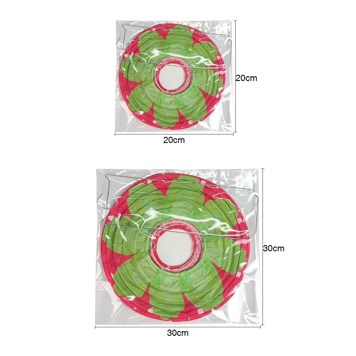 3D Strawberry Paper Lanterns – Set of 3
