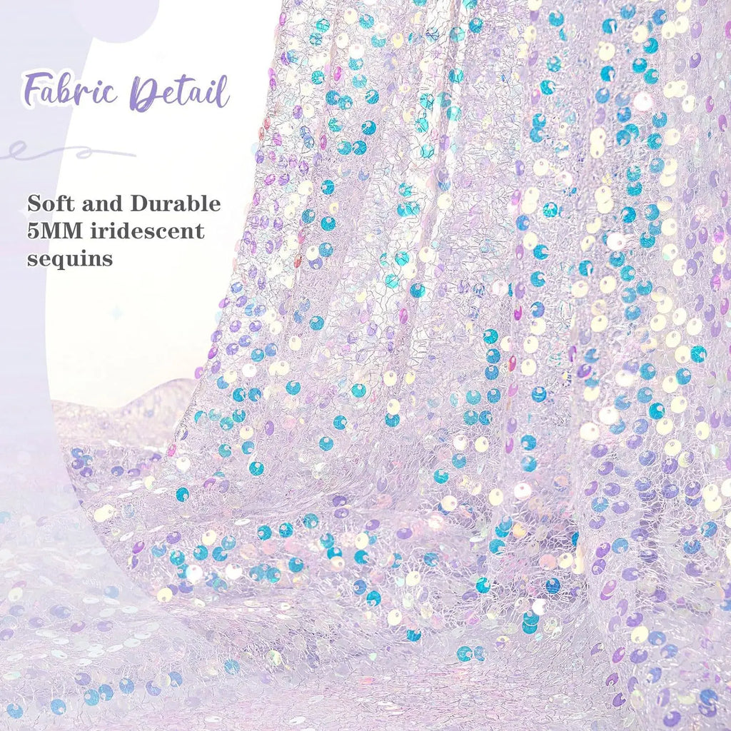 Iridescent Sequin Table Runner – 180 x 30cm Glitter Party & Wedding Decor