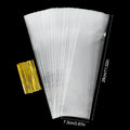 Clear Cellophane Candy Bags – 50 or 100 Pcs Long Treat Bags for Lollipops, Cookies & Party Favors