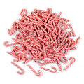 Mini Candy Cane Christmas Decorations – Red & White Resin Pendants (10/30/50 Pcs)