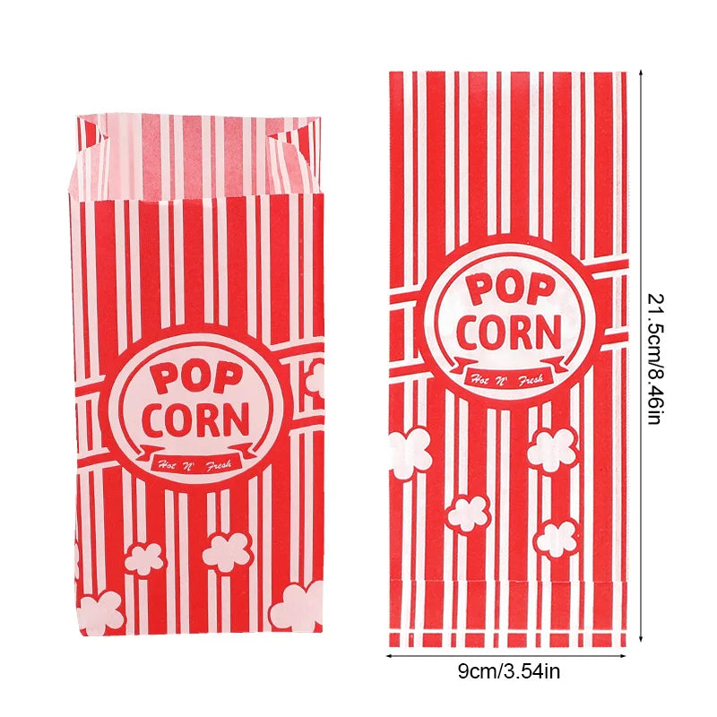 Paper Popcorn Bags – Party & Movie Night Snack Bags