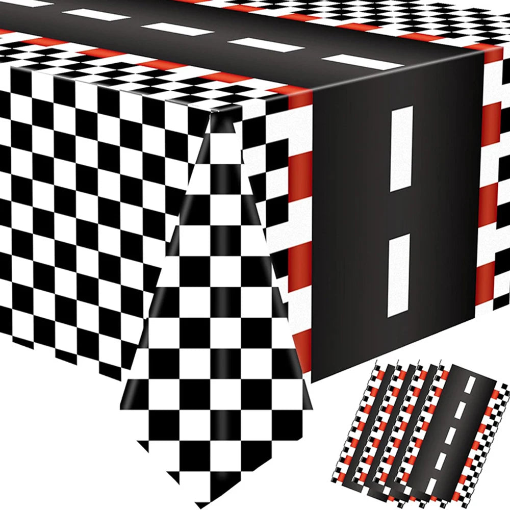 Race Car Party Supplies – Checkered Flag Tableware & Decor