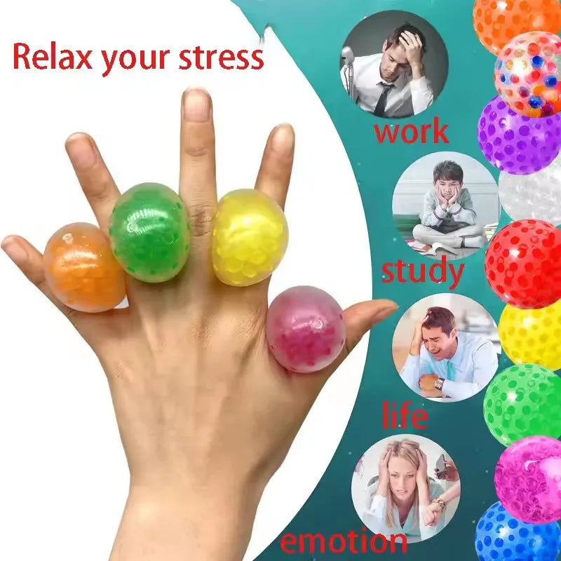 Squeeze Grape Stress Relief Balls – Sensory Toy for Kids, Party Favors & Pinata Fillers (5, 10 & 20 Pack)