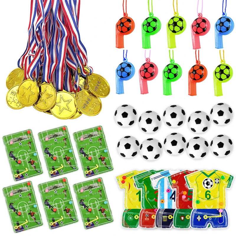 Soccer Party Favors for Kids – Football Theme Bracelets, Keychains, Yoyos, Medals & More