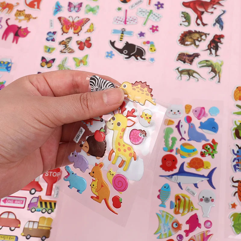 3D Bubble Sticker Sheets – Kids Party Favors & Scrapbooking