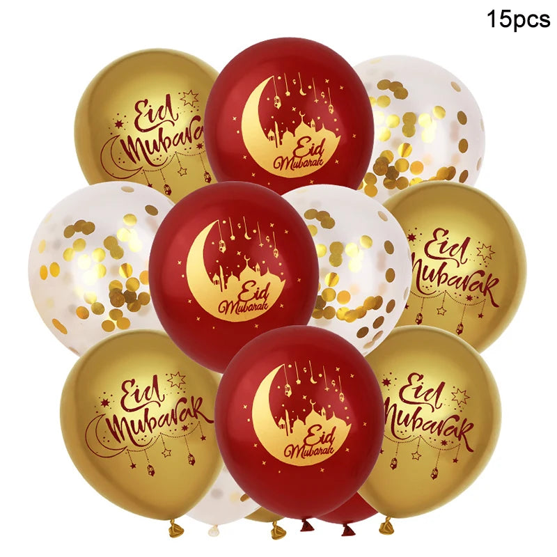 Eid Mubarak Balloons – Ramadan & Islamic Festival Party Decor